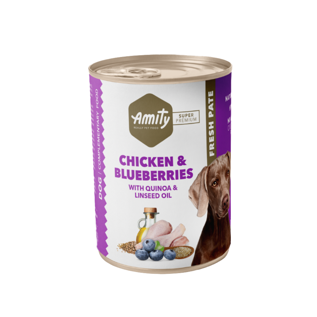 Amity Super Premium Poulet et Myrtilles 400gr