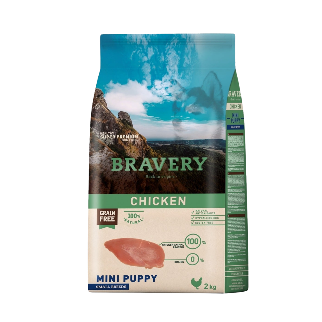 Bravery Petit Chiot Poulet 2kg
