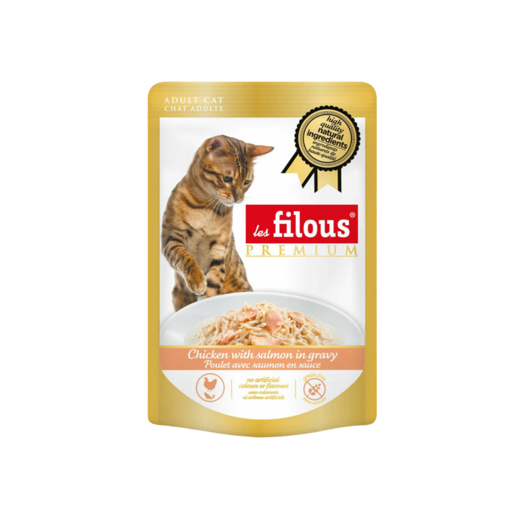 Sachet fraicheur poulet avec saumon en sauce 80gr