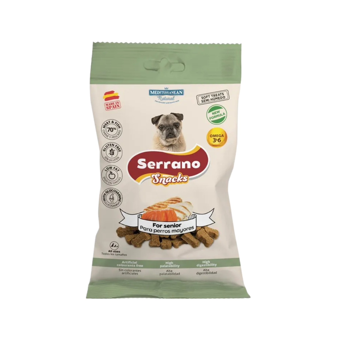 Serrano Snack Senior Saumon et Porc 100gr