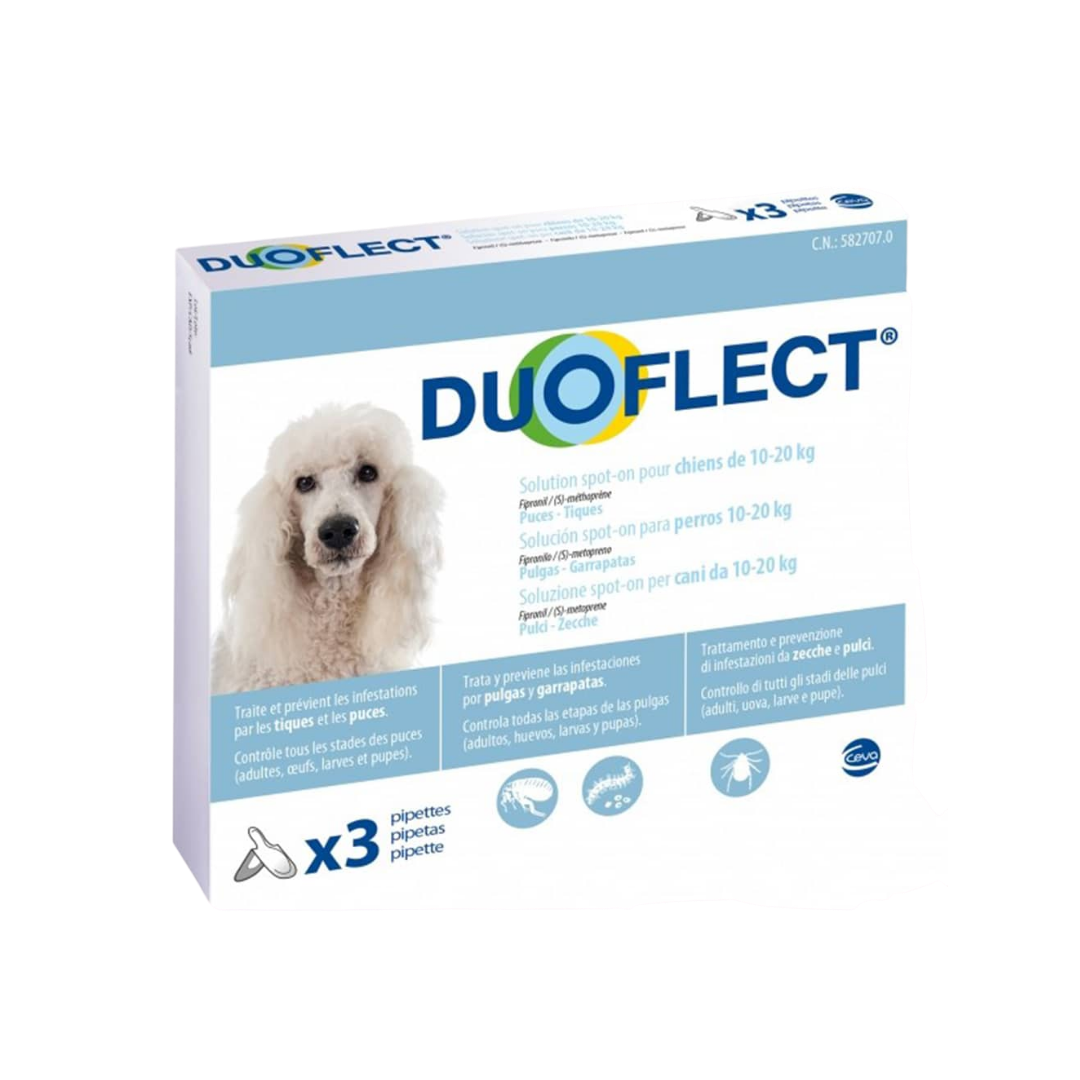 Duoflect Pipettes Antiparasitaires 10-20kg x3