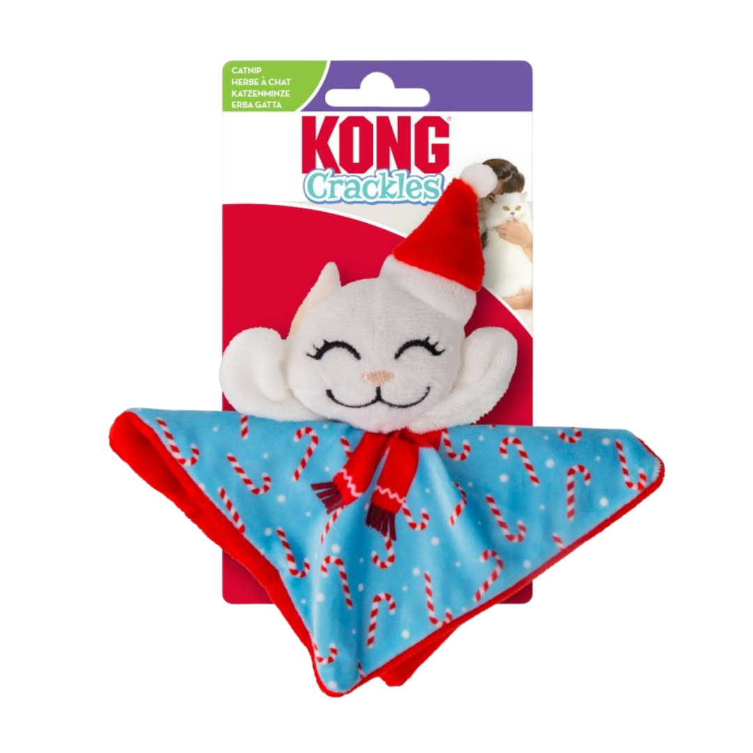 Kong Holiday Crackels Santa Kitty