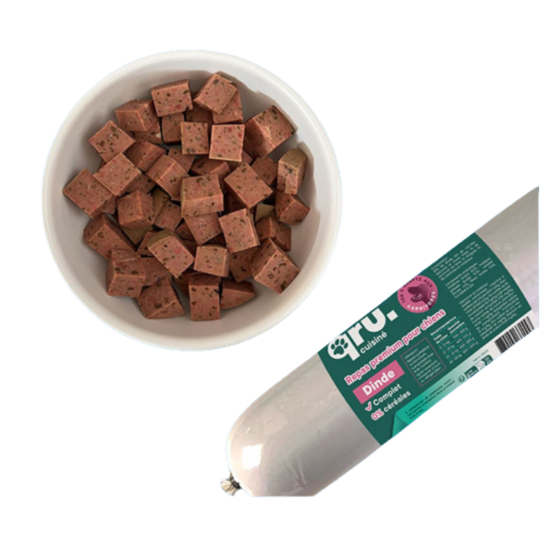 Qru - Saucisson Dinde pour Chien