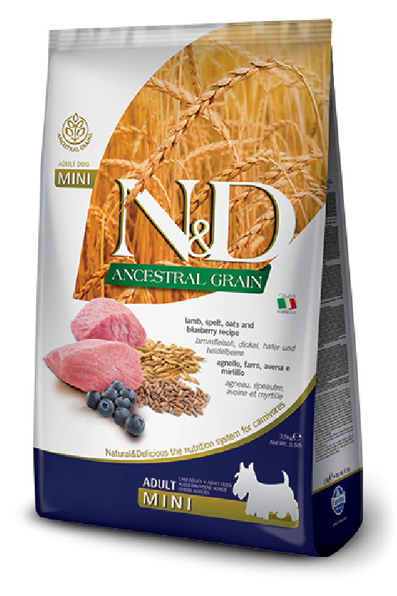 Farmina Ancestral Grain Agneau et myrtille adulte médium maxi