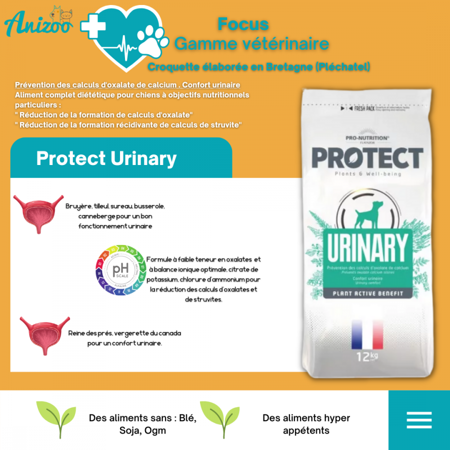 Pro-Nutrition Protect Urinary chien, gamme vétérinaire