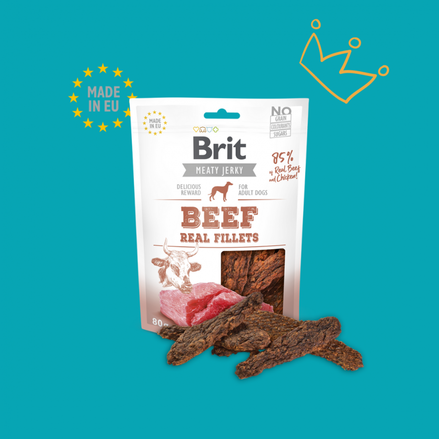 Brit Jerky - Filet de bœuf 80G