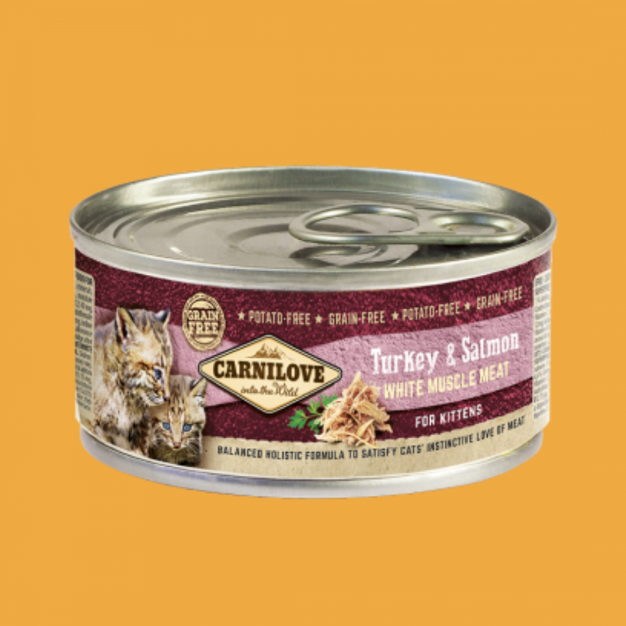 CarniCat Chaton - Dinde et Saumon 100G