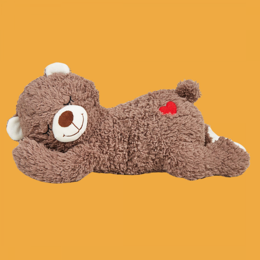 Peluche relaxante cœur qui bat  - 30cm