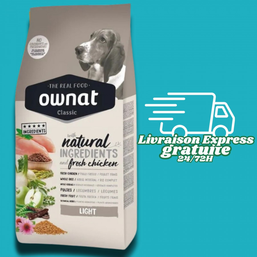 Ownat adulte classique Light  - 12KG