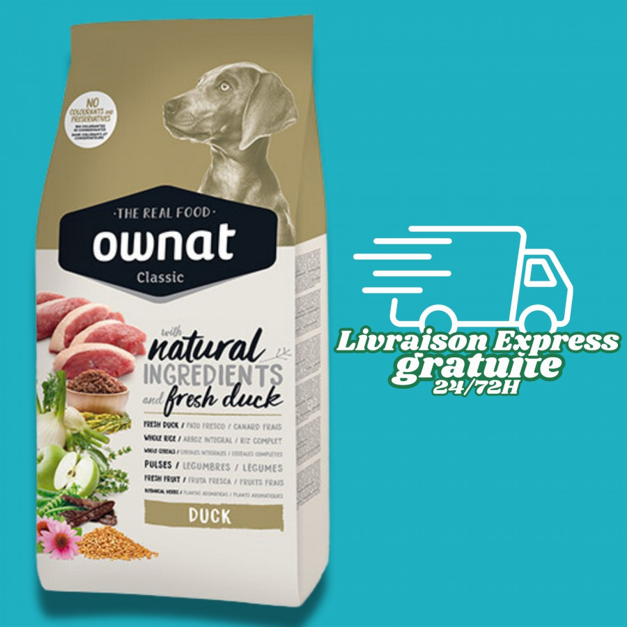 Ownat Classique Adulte Canard - 12KG