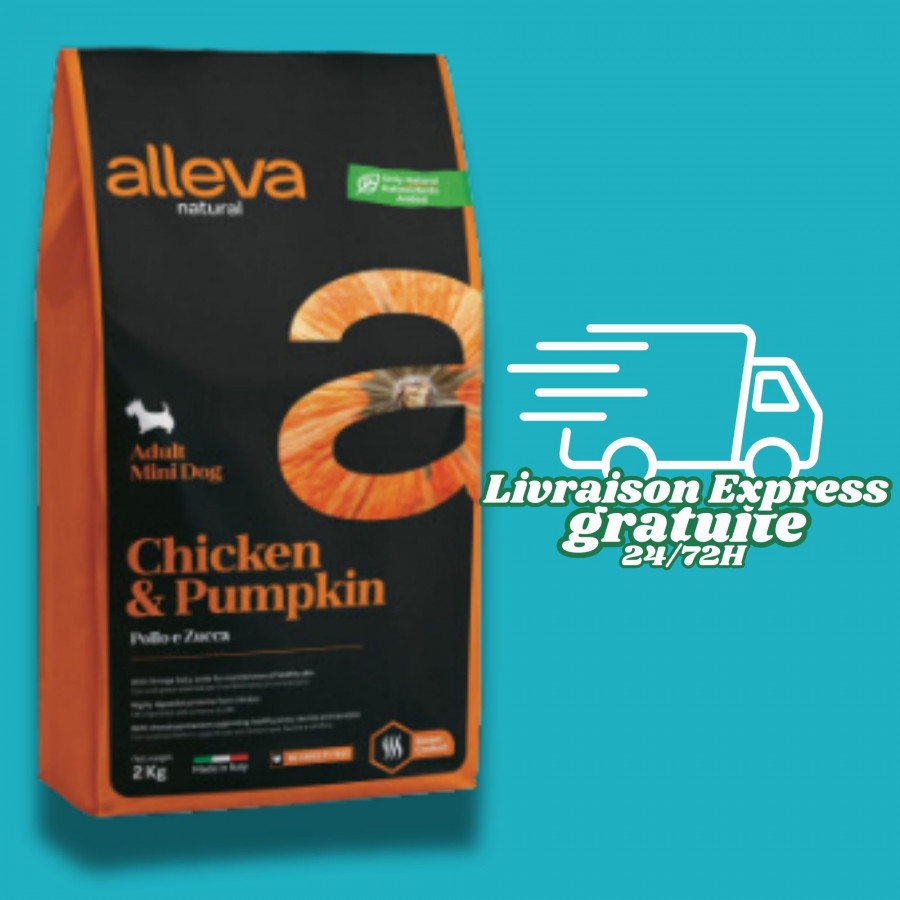 Alleva Natural Poulet & Pumpkin - Croquette chien Low Grain