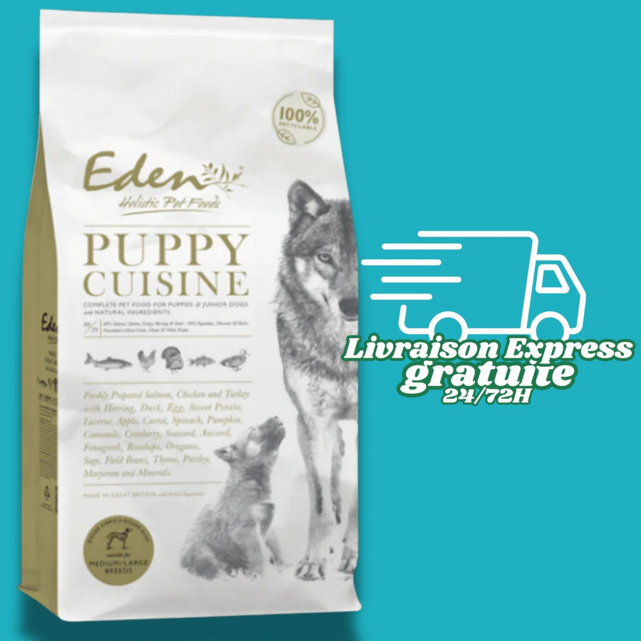 Eden 80/20 Puppy cuisine grain free Croquette Chiot