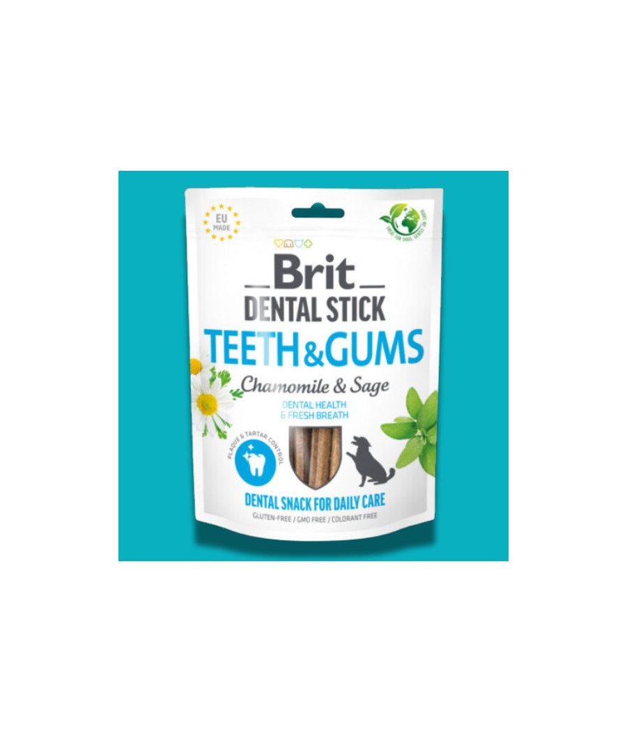 Brit Dental Sticks Dent et Gencive premium - Camomille et Sauge