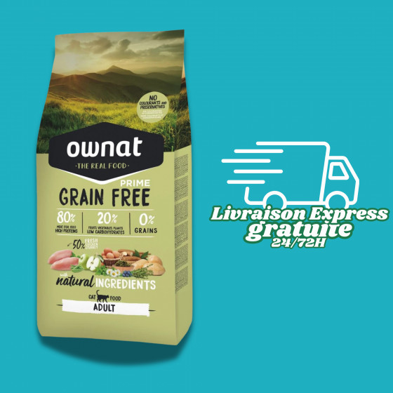 Ownat Prime Grain Free Chat Poulet & Dinde