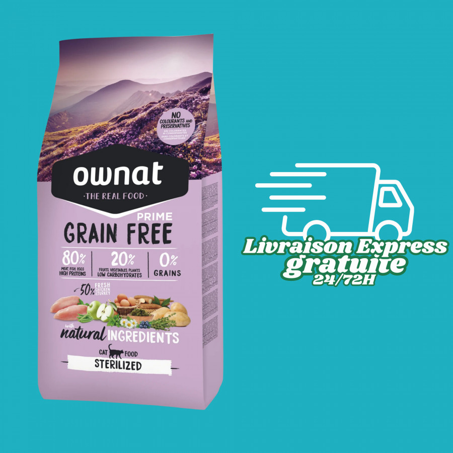 Ownat Prime Grain Free Chat Stérilisé