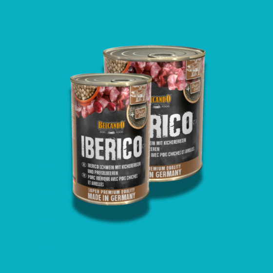 BELCANDO® PORC IBÉRIQUE AVEC POIS CHICHES ET AIRELLES