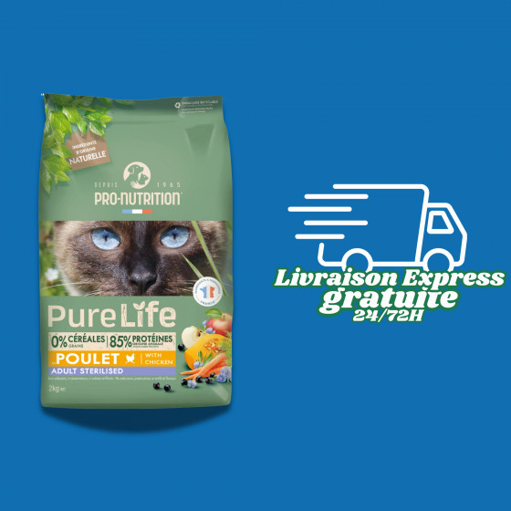 Pro-Nutrition Chat Pure Life Sterilised Poulet