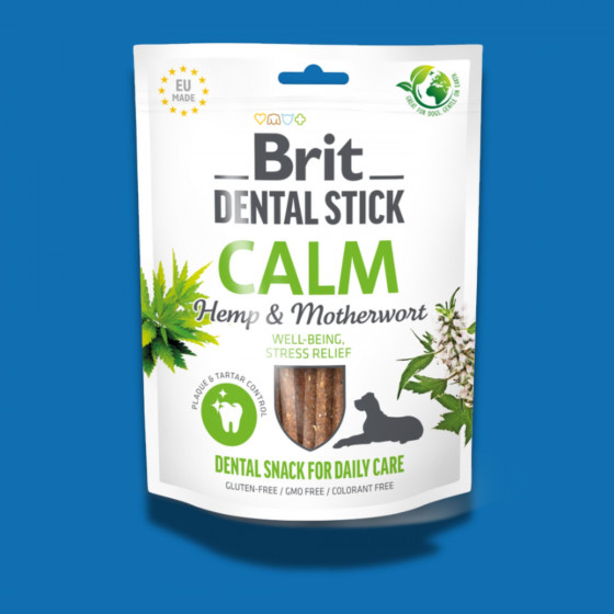 Brit Dental Stick Antistress Premium - Chanvre et Agripaume