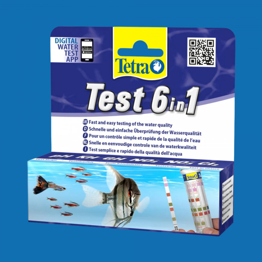 Tetra Test bande 6 en 1 - 25 bandelettes