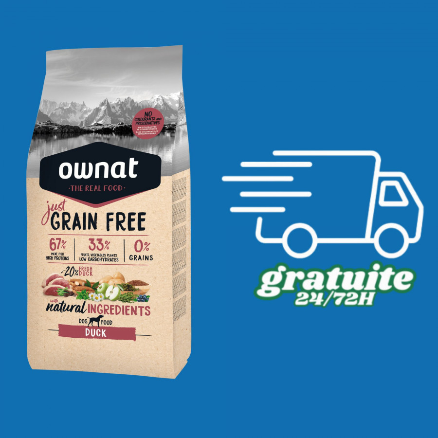 Ownat Just Adulte Canard - 14KG Ownat Just Adulte Canard - 14KG