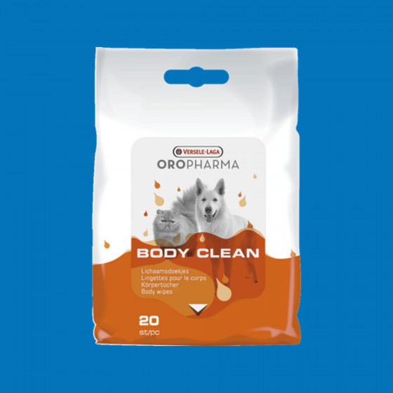Lingettes humides chien & chat – Body Clean Versele-Laga