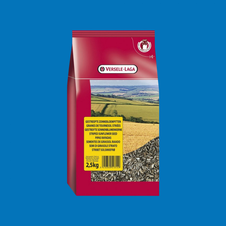 Graines tournesol strié oiseaux 2,5 kg – Versele-Laga Graines tournesol strié oiseaux 2,5 kg – Versele-Laga