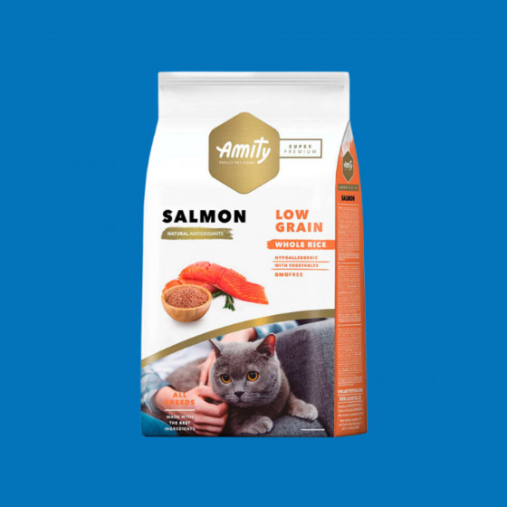 Croquettes chat saumon – Amity Super Premium