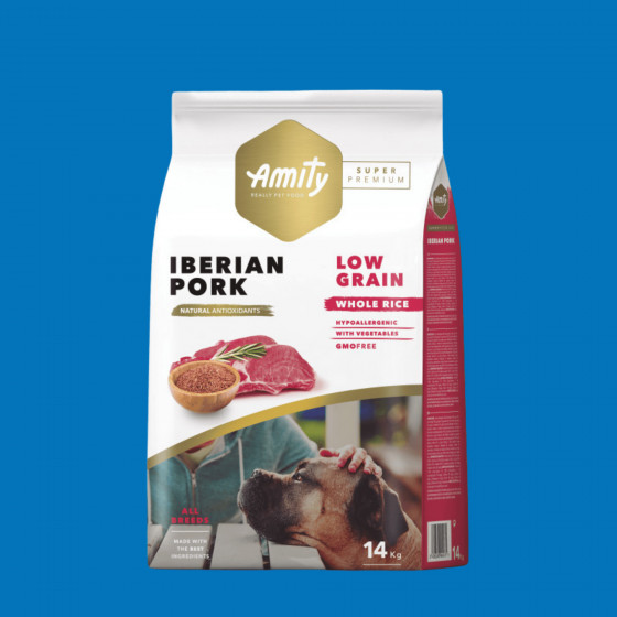 Croquettes chien adulte porc ibérique – Amity Premium