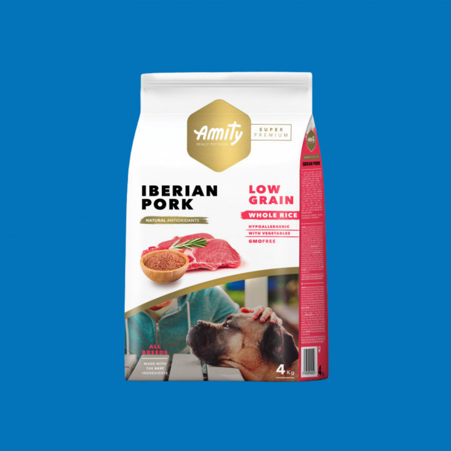 Croquettes chien adulte porc ibérique – Amity Premium