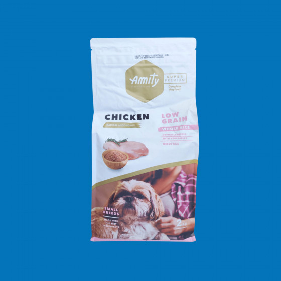 Croquettes mini adulte poulet 2 kg – Amity Super Premium