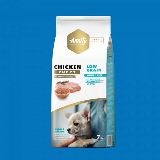Croquettes chiot poulet – Amity Super Premium