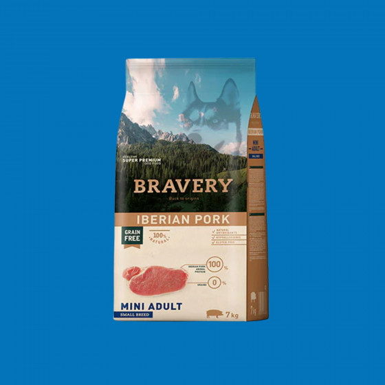 Croquettes mini porc ibérique sans céréales – Bravery