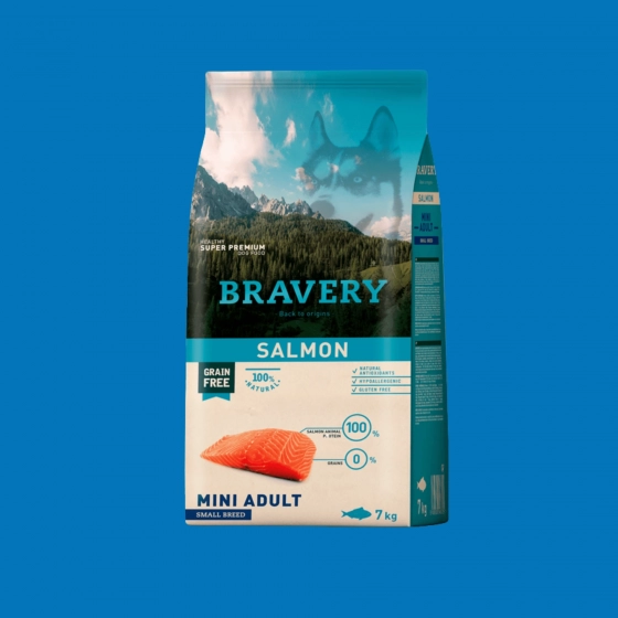 Croquettes mini saumon sans céréales – Bravery