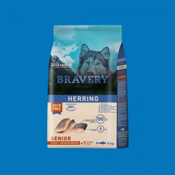 Croquettes senior hareng sans céréales – Bravery
