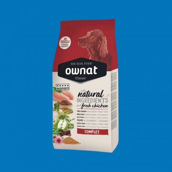 Croquettes chien adulte Ownat Classic Complet