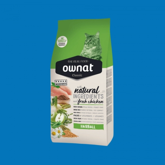 Croquettes chat anti-boules de poils – Ownat Hairball