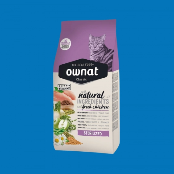 Croquettes chat stérilisé – Ownat Classique