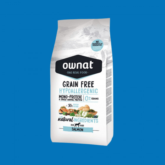 Croquettes chien saumon hypo – Ownat GF