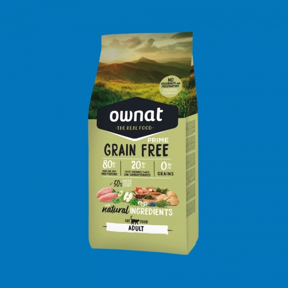 Croquettes Chat Ownat GF Prime – Poulet & Dinde Naturel