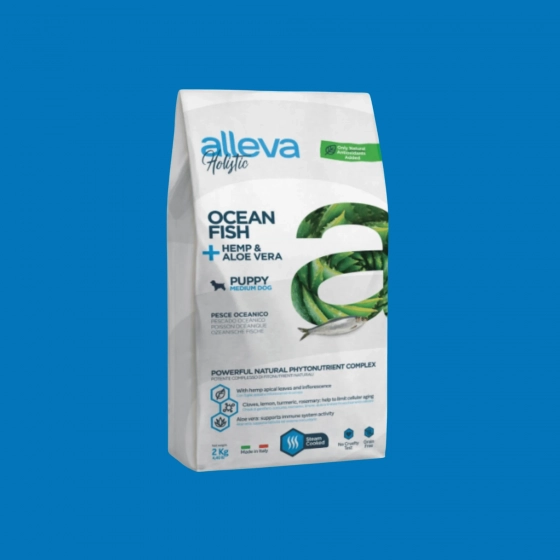 Chiot Poisson Alleva Holistic Océan - Croquette grain free pour chien