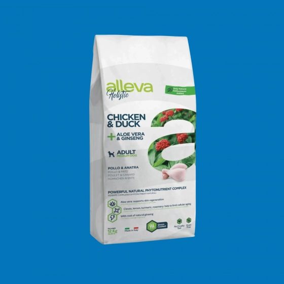 Alleva Holistic Poulet & Canard - Croquette chien Grain free