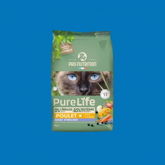 Pro-Nutrition Chat Pure Life Sterilised Poulet