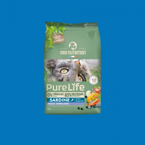 Chat Pure Life Sterilised Sardine - Pro-Nutrition