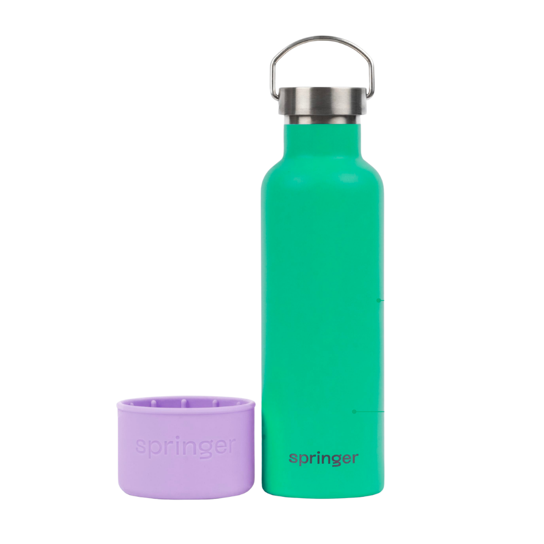 Bouteille Gamelle Springer Isotherme 700ml - Vert&Lilas