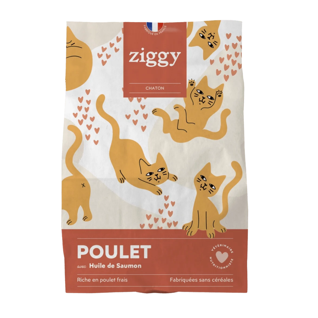 Ziggy - Croquettes Chaton Poulet & Huile de saumon