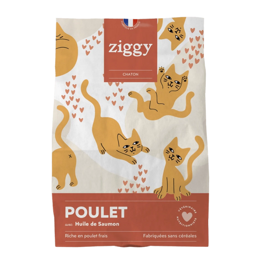 Ziggy - Croquettes Chaton Poulet & Huile de saumon