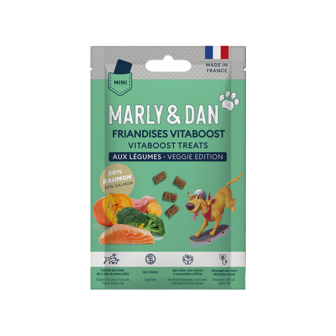 Marly&Dan Friandises Vitaboost aux Légumes Format Poche 20g