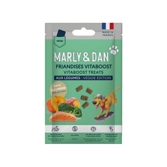 Marly&Dan Friandises Vitaboost aux Légumes Format Poche 20g