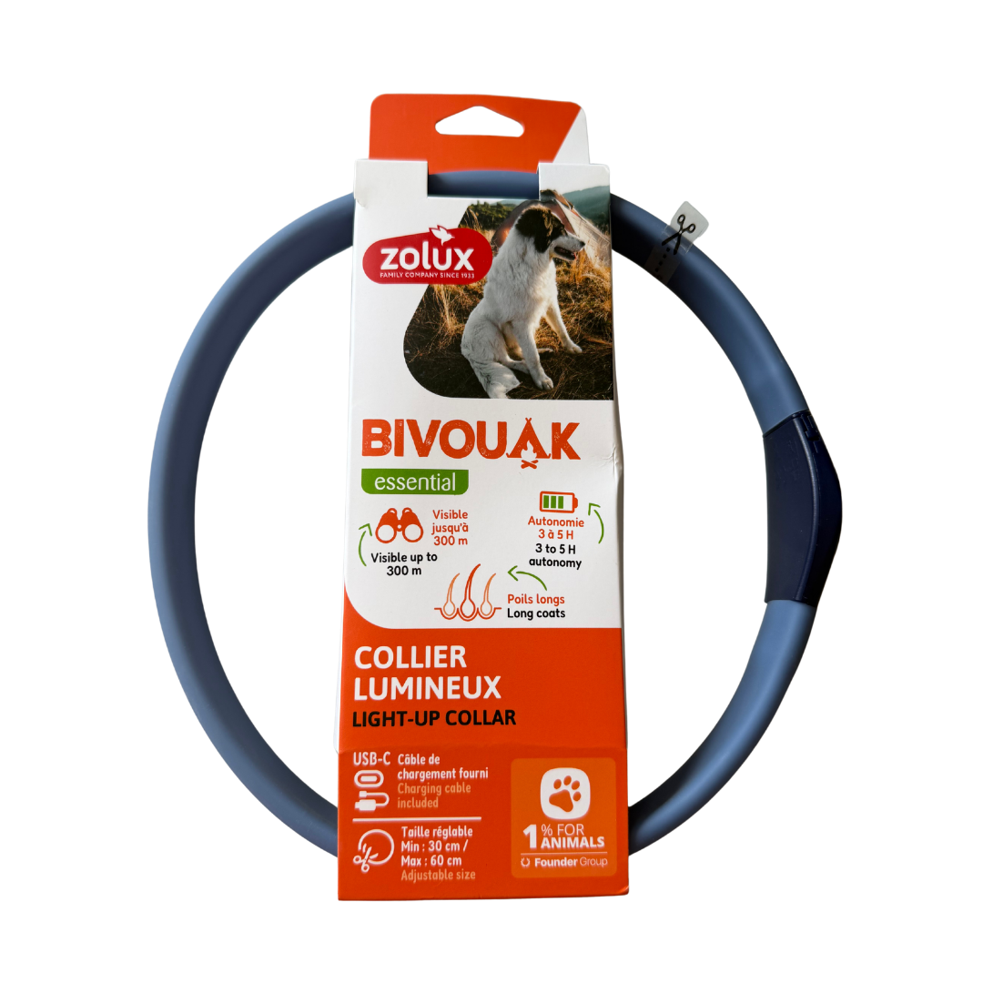 Zolux Bivouak – Collier Lumineux Poils Long
