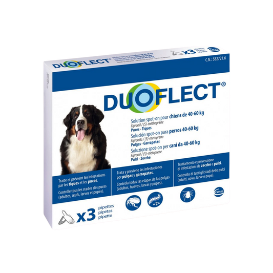 Duoflect Pipettes Antiparasitaires 40-60kg x3